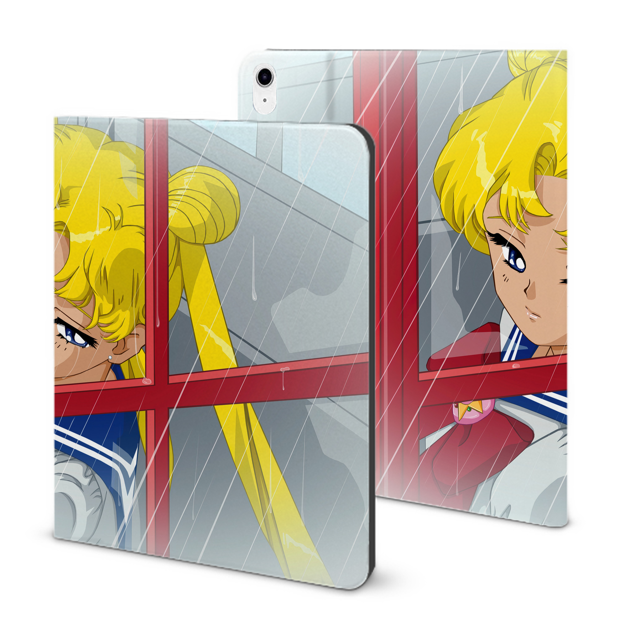 （画像用） 美少女戦士セーラームーン Sailor Moon IPad ケース ブック型 PUレザー TPU 耐衝撃 軽量 薄型 ペン収納なし 全面保護 IPad 各モデル対応